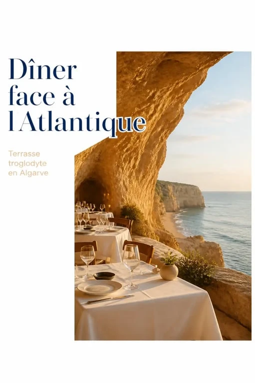 Caniço restaurant algarve terrasse romantique avec vue mer au coucher du soleil