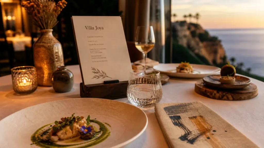 restaurant etoile algarve : table Michelin avec vue sur l’Atlantique