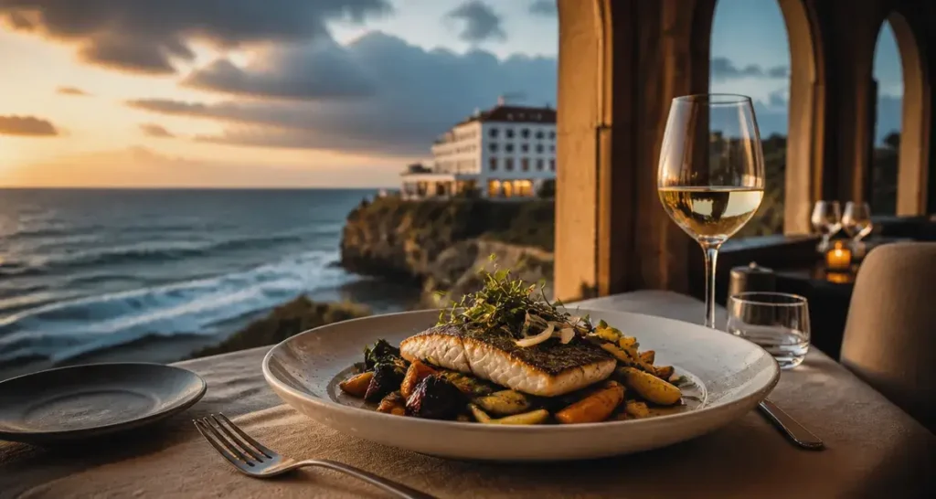 Vista Restaurant Algarve à Portimão, vue Atlantique depuis les falaises de Praia da Rocha