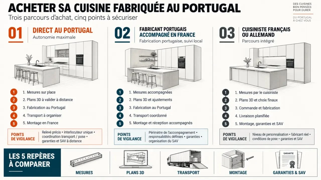 Cuisine Portugal : comparaison des parcours d'achat et des points de vigilance