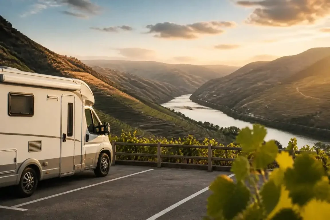 Portugal en camping-car dans la vallée du Douro avec vue sur les vignobles