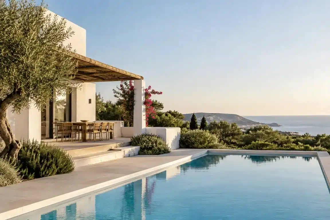 Villa au Portugal avec piscine privée, terrasse et jardin méditerranéen
