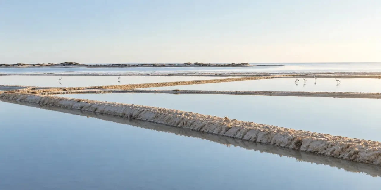 Randonnée algarve dans les lagunes de la Ria Formosa près de Ludo