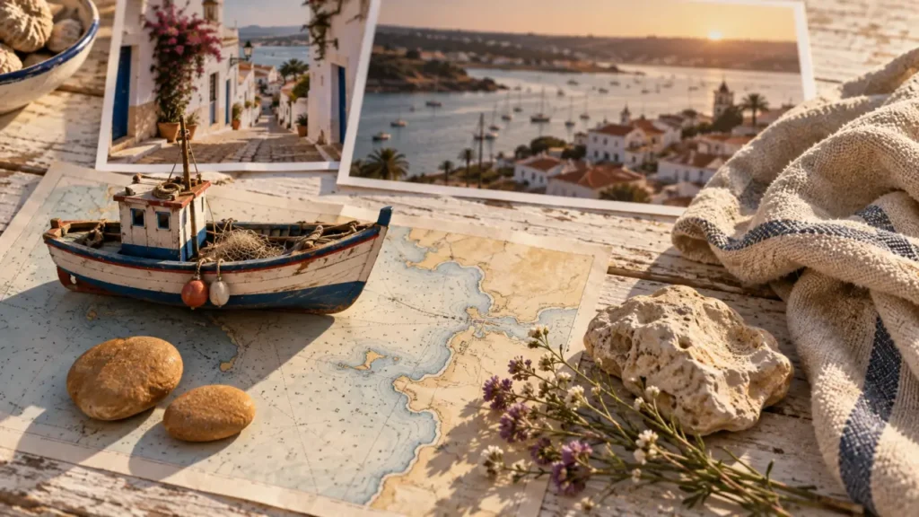 Ferragudo : plages et falaises sur l’estuaire de l’Arade