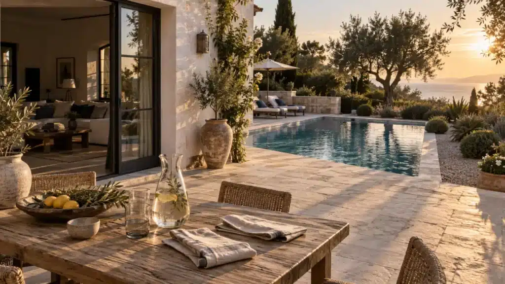 Villa au Portugal avec piscine privée, terrasse et jardin méditerranéen